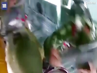 Russian soldier terrified of parachuting 