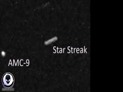 Group Of UFOs TAKE OUT Satellite In Space