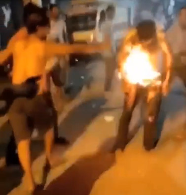 Lunatic Self-Immolates Over a Debt