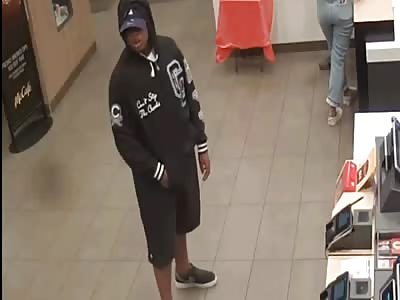 Armed robbery at McDonaldâ€™s Caught on CCTV