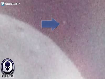 Strange UFO Above The Moon In Close Telescope Footage