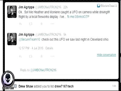 Giant UFO Releasing Small Orbs Over Cleveland! Eyewitness Video