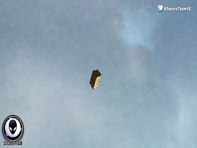 Cube UFO caught on cam