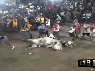 The bull gets some revenge.