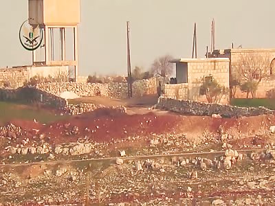  Syrian rebels blowing up group of Assad regime fighters with ATGM 