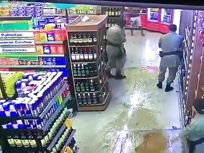 man gets shot in leg inside market