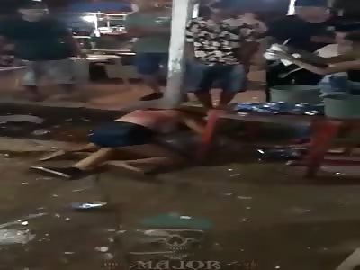 two girls fighting in favela