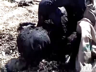 Soldiers show enimes killed in battle