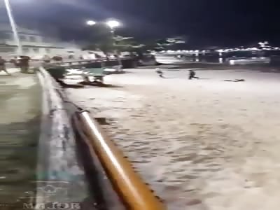 robber beaten and shot dead by population BR