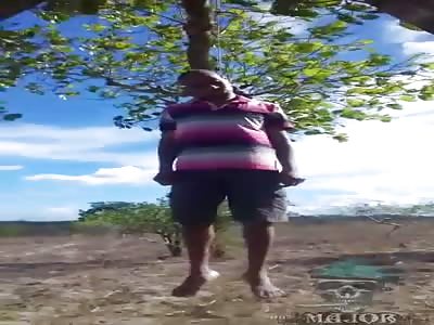 Man commits suicide in line tree