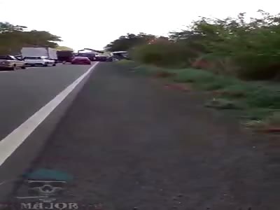 accident victim being rescued