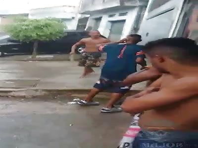 fight of drunk idiots