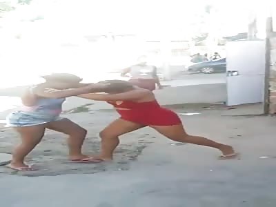 Ghetto Bitches Battle it Out in the Slums.
