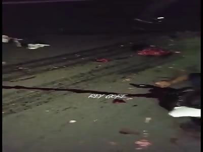 Shocking accident with man 