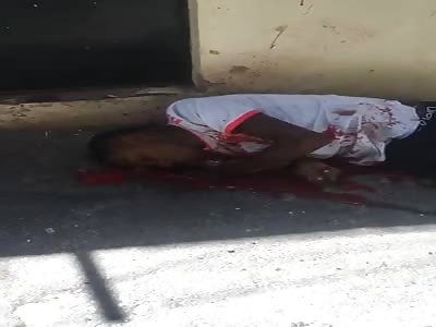 headshot victim in street