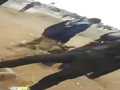 Brutal soldiers in battle