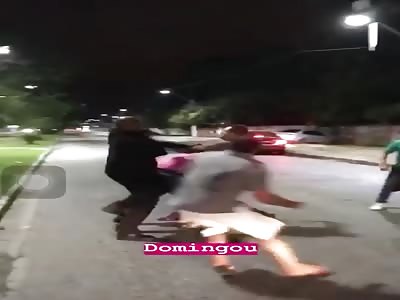 man receive brutal blow and sleep