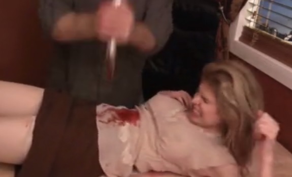 Slaughtered Secretary is Laid Down and Fucked on the Desk