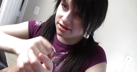 Really Freaking High Sister Gives Blowjob