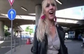 Shameless Girl Walks Around with her Boyfriends Cum All Over Her Face after a Huge Facial 