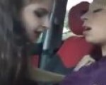 Fingering drunk friend in car