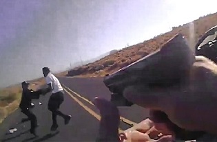 ANNNND THAT'S WHY YOU NEVER REACH FOR A COP'S GUN