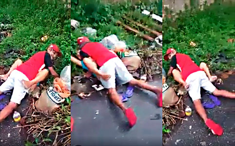 Police Catch Them Fucking on Garbage but They Continue Like Normal.