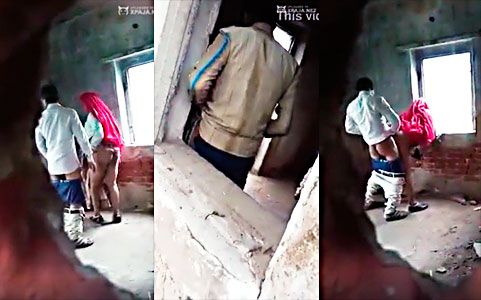 Perverted Neighbor Films 2 Cheating Wives Fucking On Construction Site