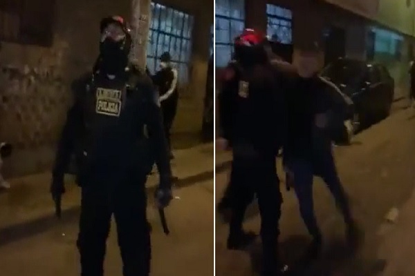 Man Runs up on Riot Police Officer & Rocks Him!