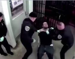 Guys Face Caved in by Cops for Spitting on Them.