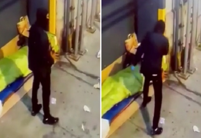 Sicko Shoots Homeless Man in the Head. Point Blank