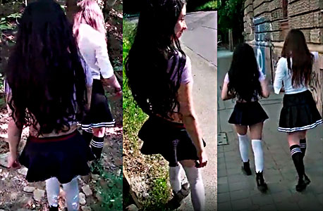 Slutty schoolgirls seduce the teacher to put grades up 