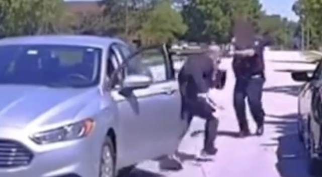 Dude Attacks Cop with an Ax