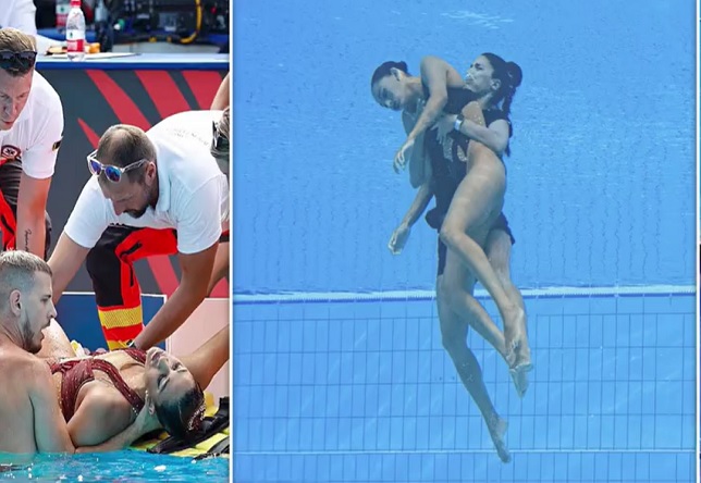 Horror in the Pool... Swimmer Goes Unconscious During Championship