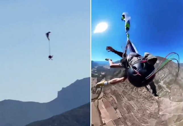 HOLY SHIT: Chute Tangles (2 Angles)