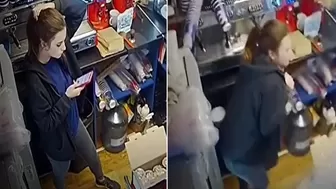 Moment a Russian Missiles Hits Close to a Coffee Shop in Ukraine!