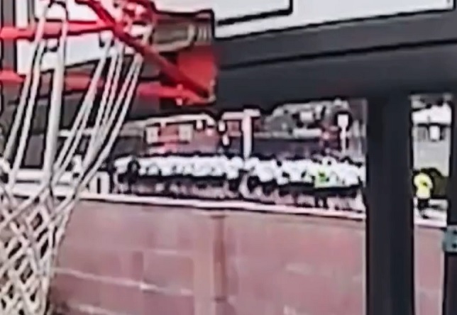 CCTV Footage Captures the Frightening Moment a Car Runs Over 25 Police Recruits in Los Angeles