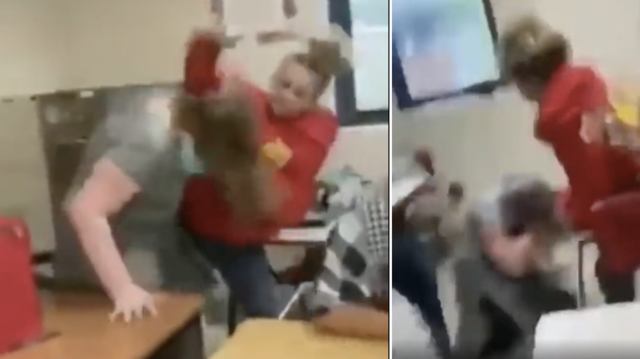 Student Beats Up The Substitute Teacher in Class!
