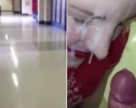 Teacher takes facial in school