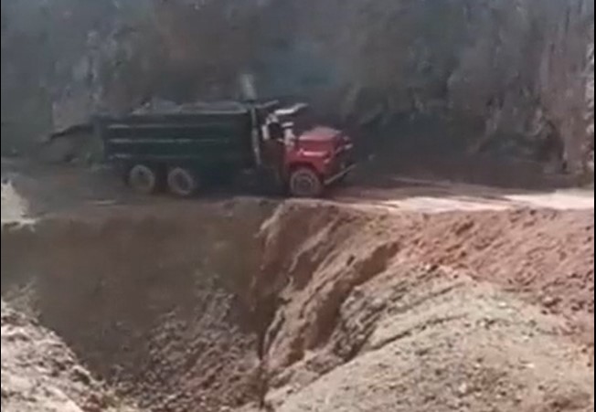 Truck Driver Buries Himself Alive in Freak Accident