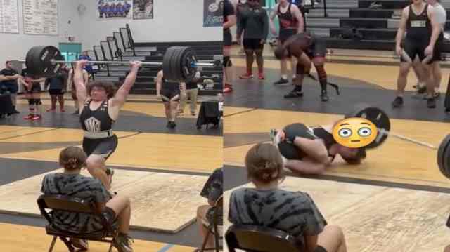 YIKES: High School Weight Lifting Fail