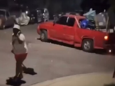 Dynamite Thrown in Car Blowing Guy up on 4th of July