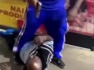 Violates this Dudes Daughter.... BIG MISTAKE!