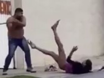 Hooker is Beaten outside Motel, must have been a Bad Night