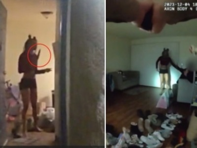 Hot Chick Calls the Cops... She, Ends up Shot Dead.