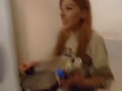 COMPLETE PSYCHO THROWS SCALDING HOT WATER ON KID AT PARTY...WATCH