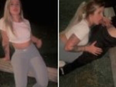 In front of her boyfriend