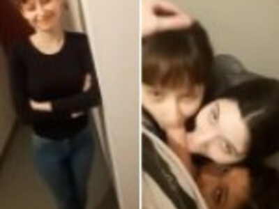 Student house triple blowjob