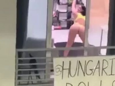 Who Needs OnlyFans? Girl makes Money from her Balcony.