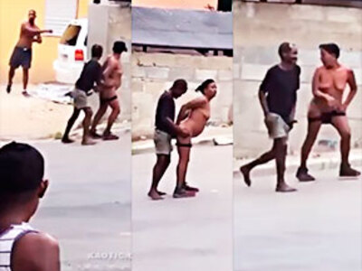 WTF they throw stones at 2 Tramps for fucking in the street